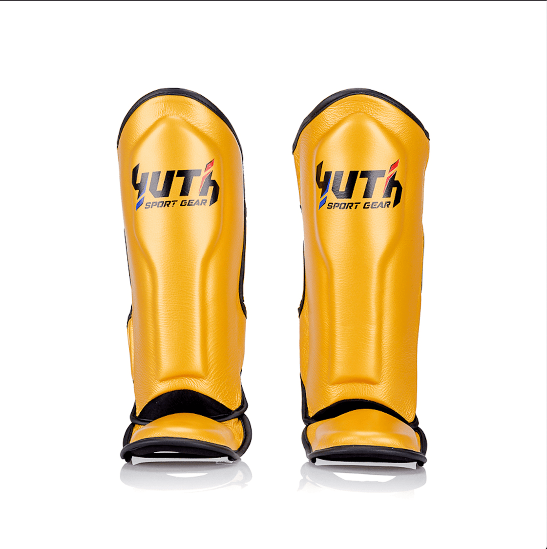 Gold Yuth Shin Guard Kids K1 Front