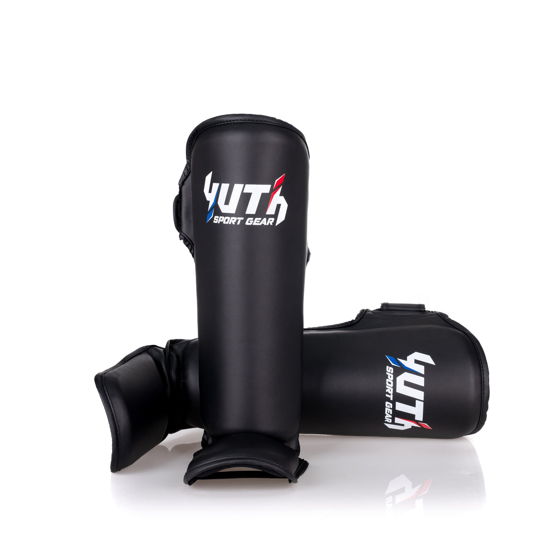 Black Yuth - Signature Line Shin Guard Front