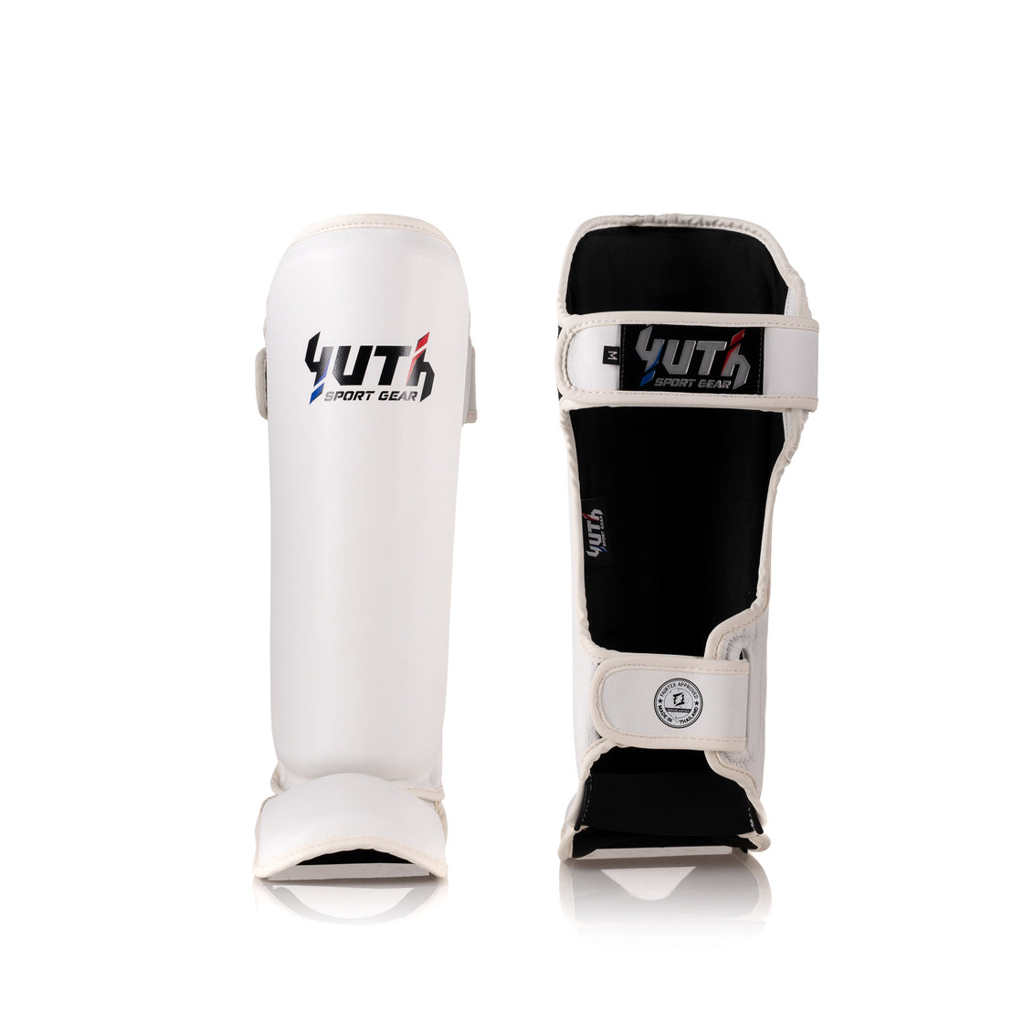 White Yuth - Signature Line Shin Guard Front/Back