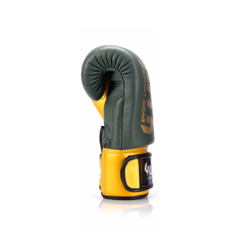 Yuth Gold Line Army Green/ Gold Boxing Gloves