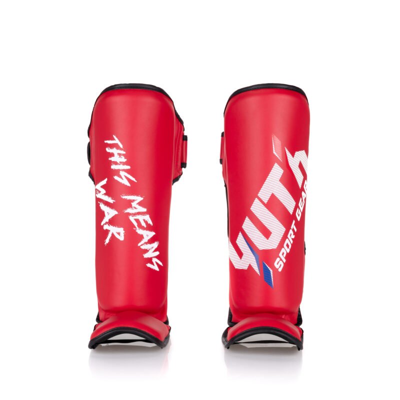Yuth Sport Line Red Shin Guards